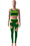 Offset Printing Package Edge Sport Casual Pants Sets NK220