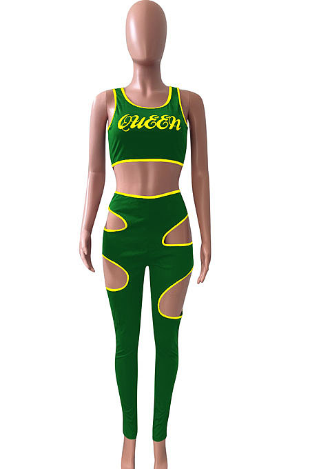 Offset Printing Package Edge Sport Casual Pants Sets NK220