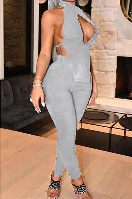 Fashion Sexy Chest Wrap Backless Prue Color Two-Piece TK6151