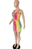 Sexy Rainbow Vest Mesh Two-Piece MLL164