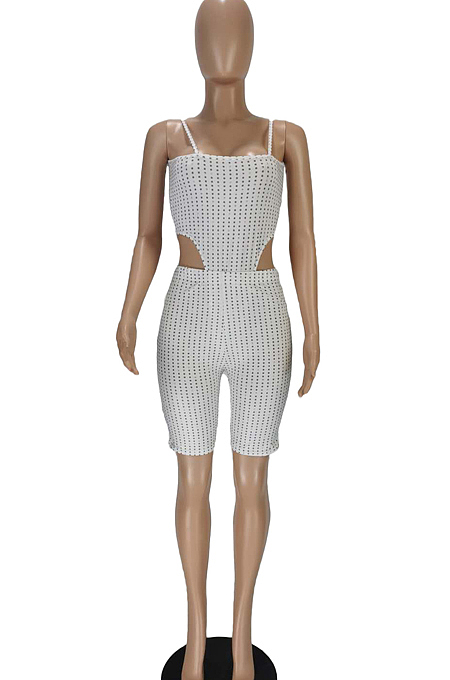 Fashion Star Hole Hole Print Sexy Two-Piece TK6096 