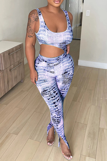 Fashion Women Sexy Print Jumpsuits OEP6255