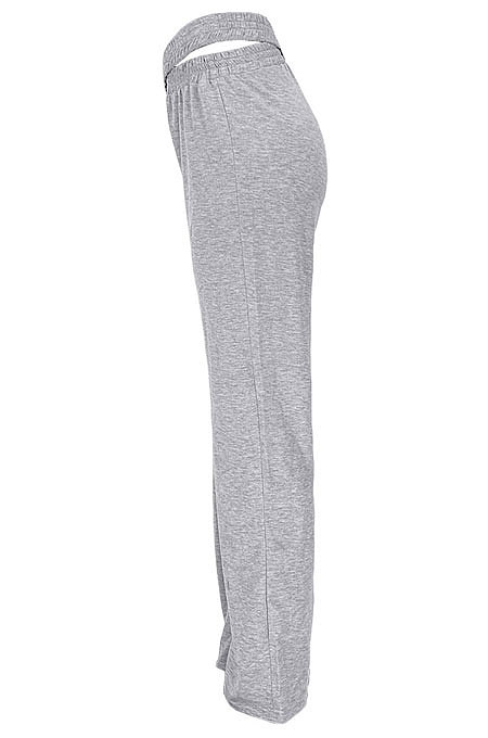 Fashion Pure Color Double Waistband Sport Casual Wide-Legged Pants GL6361