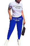 Spring Summer Casual Letter Print Two-Piece OEP6250
