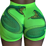 Sexy Tight Pattern Printing Yoga Shorts SDD9484