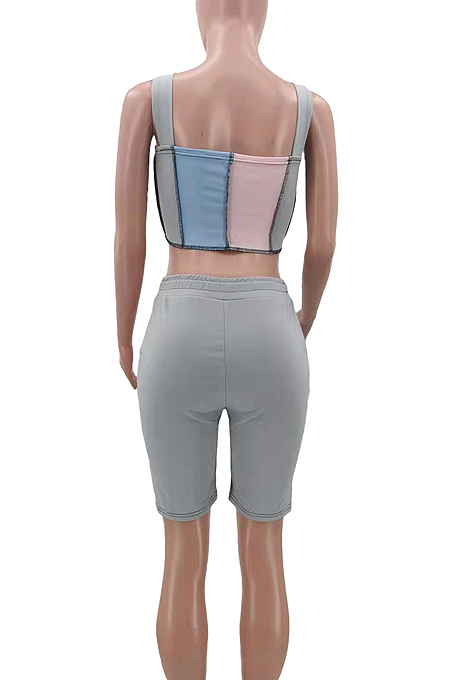 Casual Cultiveta One's Morality Vest Joining Together Two-Piece TK6155