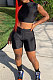 Fashion Women Casual Sleeveless Pure Color Tight Shorts Sets NL6047