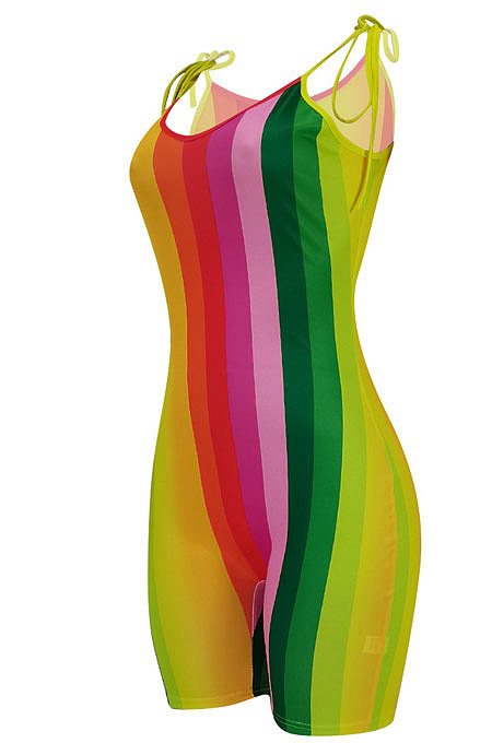 Trendy Casual Bind Romper Shorts FFE096