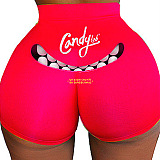 Sexy Tight Pattern Printing Yoga Shorts SDD9484