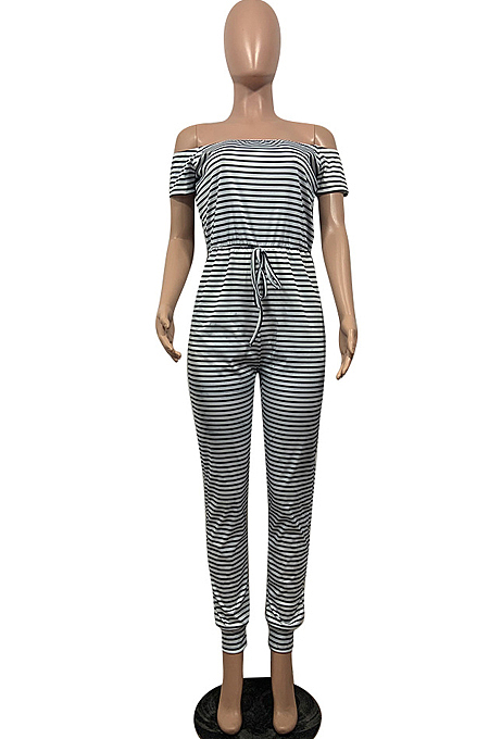 Fashion Stripe Sersonality Jumpsuits OEP6251