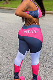 Fashion Letter Joining Togeher Vest Casual Sport Suits LMM8223