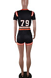Positioning Printing Short Sleeve Two-Pieces AWL5843