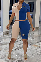 Summer Fashion Joining Together Casual Spors Two-Piece OEP6256