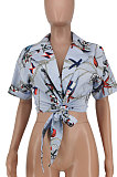 Fashion Simplee Bundled Printing Casual Shirts PU6063