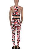 Fashion Sport Casual Printing Yoga Pants Sets PU6067