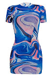 Euramerican Women Trendy Sexy Tight Mini Dress FFE101