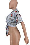 Fashion Simplee Bundled Printing Casual Shirts PU6063