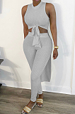 Pure Color Higt Elestic After Short Before Long Two-Piece HY5220