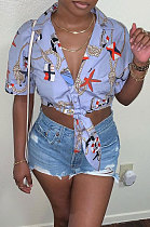 Fashion Simplee Bundled Printing Casual Shirts PU6063