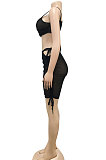 Fashion Sexy Net Yarn Perspective Bind Mini Dress XZ5086