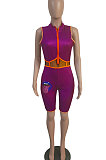 Printing Sleeveless Trendy Tight Romper Shorts GHH007