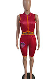 Printing Sleeveless Trendy Tight Romper Shorts GHH007