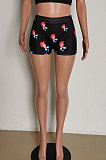 Sexy Tight Casual Lips Letter Printing Shorts HM5450