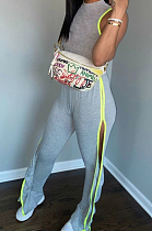 Vest Top Open Fork Horn Fold Two-Piece WM828