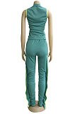 Vest Top Open Fork Horn Fold Two-Piece WM828