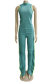 Vest Top Open Fork Horn Fold Two-Piece WM828