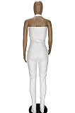 Ankle Strap Open Fork Hang A Neck Tight Sexy Jumpsuits YT3266