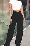 Fashion Cross Waistband Wide-Legged Long Pants YT3261 