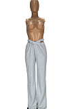 Fashion Cross Waistband Wide-Legged Long Pants YT3261 