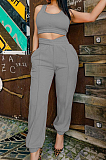 Sexy Cross Waistband Vest Two-Piece YT3262