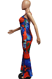 Women High Waist Tight Flare Jumpsuits H1627