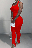 Ankle Strap Open Fork Hang A Neck Tight Sexy Jumpsuits YT3266