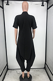 Casual Loose Pure Color Personality Jumpsuits HG101