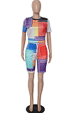 Summer Fashion Positioning Print Two-Piece YMM9059
