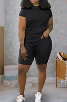 Waffle Fashion Casual Sports Two-Piece H1630 