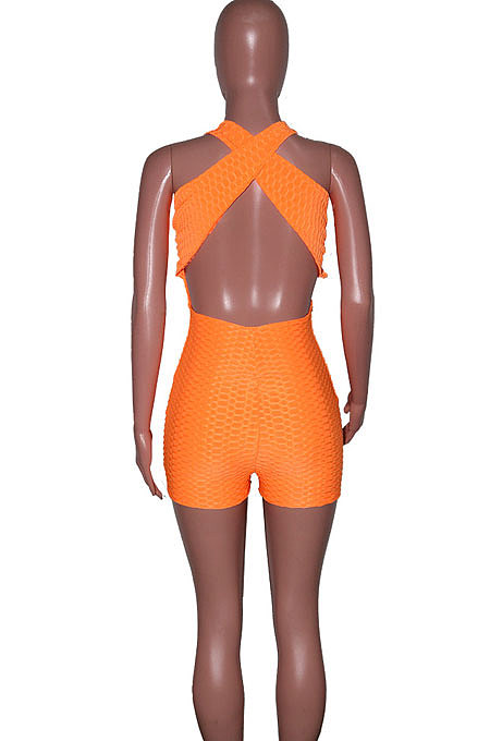 Sport Vest Jumpsuits Yoga Romper Shorts SN390079