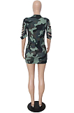 Cute Camouflage Hurnt Flowers Dresses YMM9061
