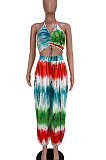 Hang A Neck Backless Dark V Neck Irregularity Wide Leg Jumpsuits AMM8110