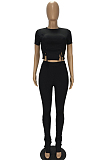 Fashion Shirred Detail Sexy Two-Piece YT3258
