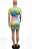Summer V Neck Hole Sexy Mini Dress H1629 