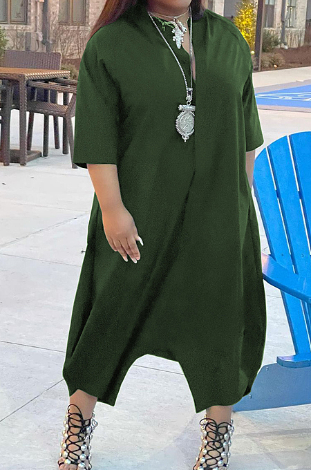 Casual Loose Pure Color Personality Jumpsuits HG101