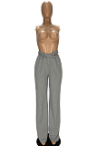 Fashion Cross Waistband Wide-Legged Long Pants YT3261 