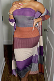 Coat Pit Bar Boob Tube Top Dress Plus Coat In The Long QZ4329