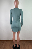 Sexy Tight Hollow Out Chain Sport Bandage Dress QZ4325