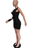 Pure Colo Fold Irregular Mini Dress BBN153