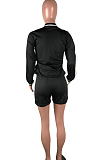 Fashion Casual Rib Spliced  Sport Two-Piece QZ4324